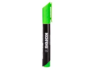 Permanentny marker Kores K-Marker XP1 jasnozielony, okrągły grot 3 mm